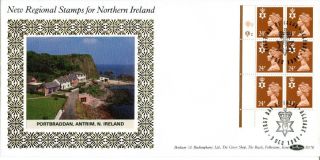 3 Dec 1991 24p N Ireland Definitive Cyl Blk 6 Benham D 178 First Day Cover Shs photo