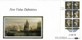 23 August 1988 35p In Cylinder Block Of 6 Benham D 79 First Day Cover London Sw1 photo