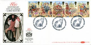 17 October 1989 Lord Mayors Show Benham Blcs 46b First Day Cover Pauntley Shs photo