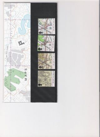 1991 Royal Mail Presentation Pack Maps Of Hamstreet photo