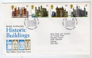 First Day Cover - British Architecture - Historic Buildings - 1/3/1978 - photo