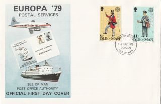 (30267) Clearance Gb Isle Of Man Fdc Postal Services Europa - 16 May 1979 photo