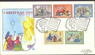 Gb 1979 Christmas Fdc Stamp & Coin Exhibition Coventry Shs photo