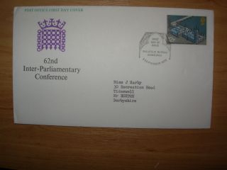 1975 Gb Fdc 62nd Interparliamentary Conference Special Bureau Edinburgh Postmark photo