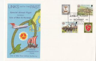 (30268) Clearance Gb Isle Of Man Fdc Norway Links With Past / Oslo 10 July 1979 photo