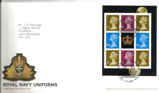 2009 Royal Navel Uniforms B - Let Pane Edinburgh Hand Stamp Item See Scan photo