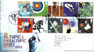 2009 Olympic & Paralympic Journey Edinburgh Hand Stamp Item See Scan photo