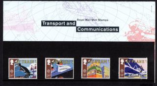 1988 Transport And Communication Presentation Pack Sg 1392 - 1395 photo