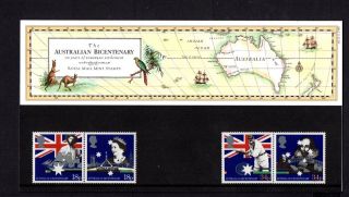 1988 Australian Bicentennial Presentation Pack Sg 1396 - 1399 photo