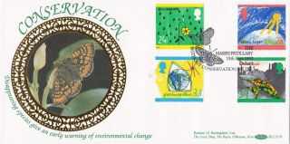 (31279) Gb Benham Fdc Butterfly Conservation Green Issue Oxford 15 Sep 1992 photo