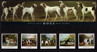 1991 Dogs Presentation Pack Sg 1531 - 1535 photo