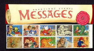 1994 Greetings Messages Presentation Pack Sg 1800 - 1809 photo