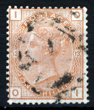 Gb Qv 1881 1/ - Orange - Brown Plate 13 Oi Watermark Crown Sg 163 (specj116) Vfu photo