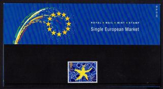 1992 Single European Market Presentation Pack Sg 1633 photo