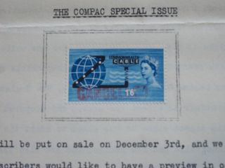 Gb Qeii 1963 1s6d Compac Red ' Cancelled ' On Complete Philatelic Bulletin No.  3 photo