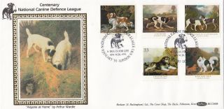 (31292) Gb Benham Fdc Dogs - Canine Defence League London Nw1 8 Jan 1991 photo