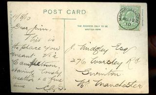 Scotland Argyllshire 1910 Ppc Machrihanish Bay Mailed From Postmark photo