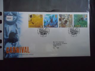 Great Britain First Day Cover 1998 Carnival.  London W11 Postmark photo