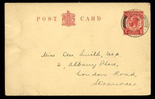 Scotland Caithness 1938 Kgv 1d Stationery Card Thurso Postmark photo