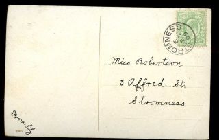 Scotland Orkney 1909 Ppc Local Use Small Stromness Circular Postmark photo