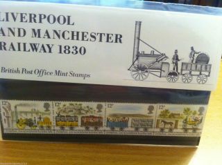 Post Office Presentation Pack No.  116 - Liverpool & Manchester Railway - 12/3/80 photo