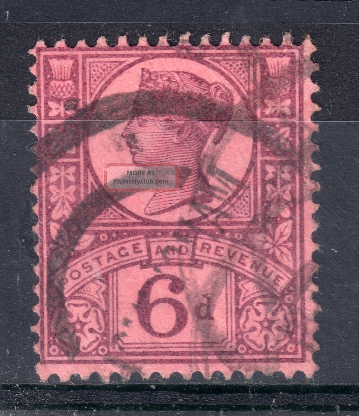 Gb = Qv Stamp, 6d Jubilee. Sg 208/208a. . (l)