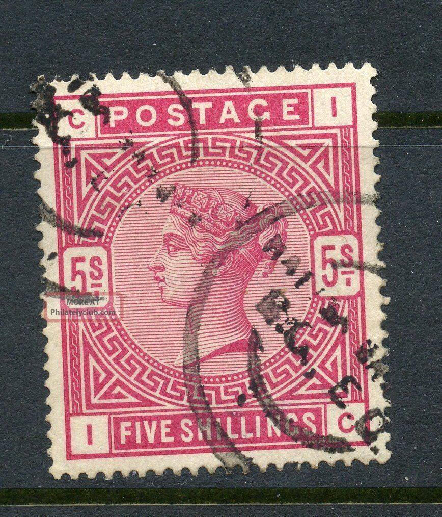 Great Britan Scott 108 Queen Victoria Five Shilling Stamp