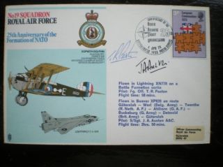 Raf Cover Signed Raf23b 19 Squadron photo