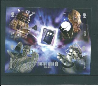 Gb Miniature Sheet - 2013 - Ms00 - Dr Who Anniversary - Unm photo