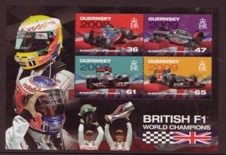 Guernsey 2011 Formula 1,  Lewis Hamilton,  Jensen Button Unmounted Min T, photo