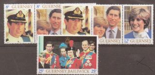 Guernsey Sg232/8 1981 Royal Wedding photo
