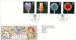 20 January 1987 Flowers Royal Mail First Day Cover Bureau Shs (w) photo