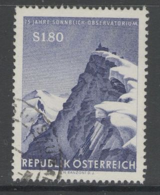 Austria Sg1369 1961 75th Anniv Of Sonnblick Meteorological Observatory Fine photo