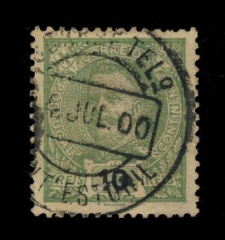 Portugal - 1900 - Minr.  126a 5r Cancelled Mont ' Estoril Circle Date Stamp photo