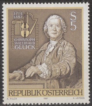 Austria 1987 Stamp - Composer Christoph Willibald Gluck photo