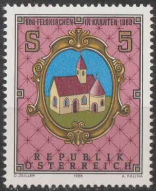 Austria 1988 Stamp - 1100th Anniversary Feldkirchen Carinthia photo
