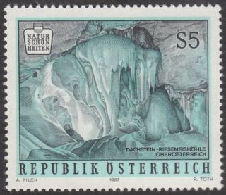 Austria 1987 Stamp - Natural Beauty Spots Dachstein Giant Ice Cave photo