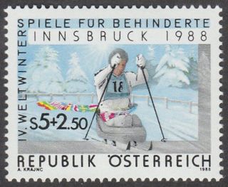 Austria 1988 Stamp - World Winter Games For The Disabled Innsbruck photo