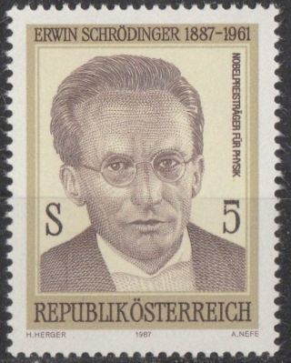 Austria 1987 Stamp - Physicist Erwin Schroedinger photo