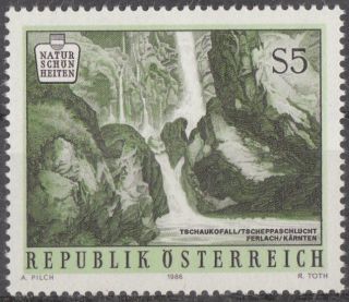 Austria 1986 Stamp - Natural Beauty Spots Tschauko Falls Ferlach photo