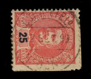 Portugal - 1899 - Minr.  147 25r Cancelled Redondo Circle Date Stamp photo