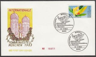Fdc 1983 Germany - International Horticultural Show Munich Iga photo