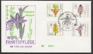 Fdc 1984 Germany - Youth Welfare - Orchids photo