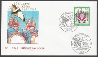 Fdc 1997 Germany - 175th Anniversary Cologne Carnival 