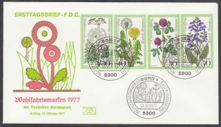Fdc 1977 Germany - Endangered Meadow Flowers photo