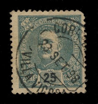 Portugal - 1898 - Minr.  129a 25r Cancelled By Villa ViÇosa Circle Date Stamp photo
