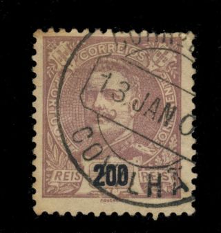 Portugal - 190? - Minr.  135a 200r Cancelled By Covilha Circle Date Stamp photo