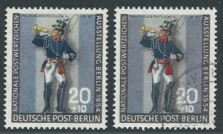 Philacall Germany 1954 Berlin (west) Mi 120 A/b Stamp Exhibition Mnh/u Vf (456 photo
