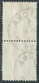 Philacall Germany 1875 Dt.  Reich Mi 33 A Vertical Pair Numbers F (226 Europe photo 1