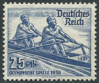Philacall Germany 1936 Dt.  Reich Mi 615 Summer Olympic Vf (251 photo